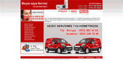 Desktop Screenshot of beyazesyaservisi.biz